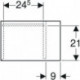 Geberit Seitenelement iCon 370x400x245mm lava matt