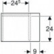 Geberit Seitenelement iCon 370x400x273mm Eiche