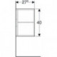 Geberit Seitenelement iCon 370x400x273mm sandgrau hochglanz