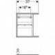 Geberit Seitenelement iCon 370x400x273mm Nussbaum hickory