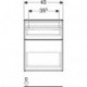 Geberit Seitenschrank iCon 450x600x476mm we hochglanz/Griff vc