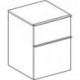 Geberit Seitenschrank iCon 450x600x476mm we hochglanz/Griff vc