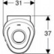 Geberit Urinal Preda mit integrierter Steuerung. Netzbetrieb