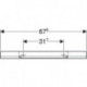 Geberit Wandablage iCon 675x55x130mm lava matt