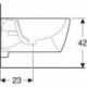 Geberit Wandbidet iCon mit Überlauf. geschlossene Form weiß KT