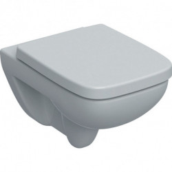 Geberit Wand-Tiefspül-WC RENOVA PLAN Set mit WC-Sitz weiß