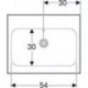 Geberit Waschtisch iCon Light o Hahnloch mit Überlauf 600x480mm weiß
