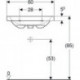 Geberit Waschtisch iCon Light o Hahnloch mit Überlauf 600x480mm weiß