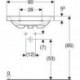 Geberit Waschtisch iCon Light m Hahnloch ohne Überlauf 600x480mm weiß