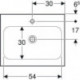 Geberit Waschtisch iCon Light m HL ohne Überlauf 600x480mm weiß KT