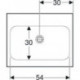 Geberit Waschtisch iCon Light o Hahnloch ohne Überlauf 600x480mm weiß