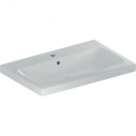 Geberit Waschtisch iCon Light m HL mit Überlauf 750x480mm weiß KT