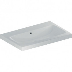 Geberit Waschtisch iCon Light o Hahnloch mit Überlauf 750x480mm weiß