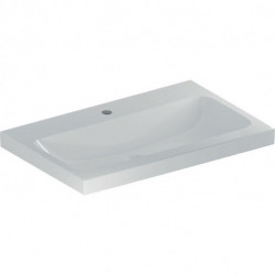 Geberit Waschtisch iCon Light m Hahnloch ohne Überlauf 750x480mm weiß