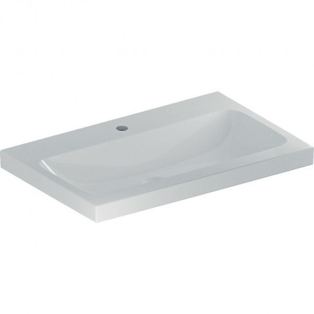 Geberit Waschtisch iCon Light m Hahnloch ohne Überlauf 750x480mm weiß