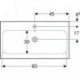 Geberit Waschtisch iCon Light mit Hahnloch mit Überlauf 900x480mm weiß