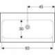 Geberit Waschtisch iCon Light o HL mit Überlauf 900x480mm weiß KT