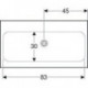 Geberit Waschtisch iCon Light o HL ohne Überlauf 900x480mm weiß KT