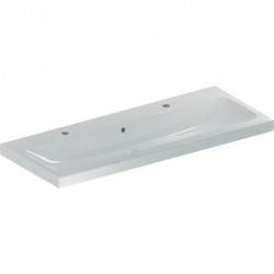 Geberit Waschtisch iCon Light 1200x480mm m 2 HL mit Überlauf weiß