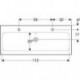 Geberit Waschtisch iCon Light 1200x480mm m 2 HL mit Überlauf weiß KT