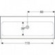 Geberit Waschtisch iCon Light 1200x480mm o HL mit Überlauf weiß KT