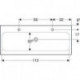 Geberit Waschtisch iCon Light 1200x480mm m 2 HL ohne Überlauf weiß