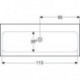 Geberit Waschtisch iCon Light 1200x480mm o HL ohne Überlauf weiß KT