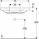 Geberit Waschtisch iCon Light 750x480mm m Abl. o HL mit Überlauf weiß