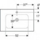 Geberit Waschtisch iCon Light 750x480mm m Abl. o HL o Überlauf weiß KT