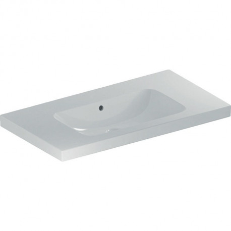 Geberit Waschtisch iCon Light 900x480mm m Abl. o HL mit Überlauf weiß