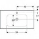 Geberit Waschtisch iCon Light 900x480mm m Abl. o HL mit Überlauf weiß