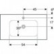 Geberit Waschtisch iCon Light 900x480mm m Abl. m HL o Überlauf weiß KT