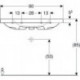 Geberit Waschtisch iCon Light 900x480mm m Abl. o HL ohne Überlauf weiß