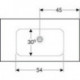 Geberit Waschtisch iCon Light 900x480mm m Abl. o HL o Überlauf weiß KT