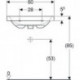 Geberit Waschtisch iCon Light 600x420mm verk. Ausldg o HL m ÜL weiß KT