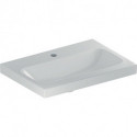 Geberit Waschtisch iCon Light 600x420mm verk. Ausldg m HL o ÜL weiß
