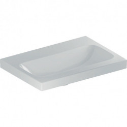Geberit Waschtisch iCon Light 600x420mm verk. Ausldg o HL o ÜL weiß KT