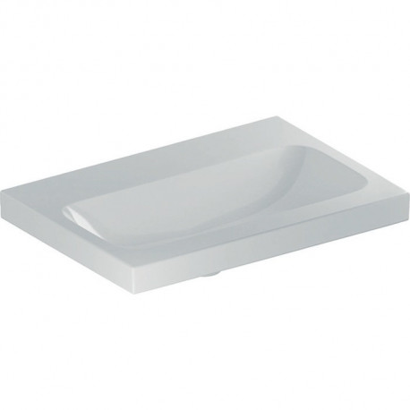 Geberit Waschtisch iCon Light 600x420mm verk. Ausldg o HL o ÜL weiß KT