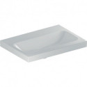 Geberit Waschtisch iCon Light 600x420mm verk. Ausldg o HL o ÜL weiß KT