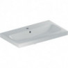Geberit Waschtisch iCon Light 750x420mm verk. Ausldg m HL m ÜL weiß KT