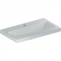 Geberit Waschtisch iCon Light 750x420mm verk. Ausldg m HL o ÜL weiß
