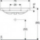 Geberit Waschtisch iCon Light 750x420mm verk. Ausldg o HL o ÜL weiß