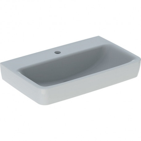 Geberit Waschtisch RENOVA COMPACT 650x400mm m Hahnloch ohne Überlauf weiß