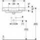 Geberit Waschtisch SMYLE Square 600x480mm m Hahnloch ohne Überlauf weiß