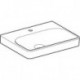 Geberit Waschtisch SMYLE Square 600x480mm m Hahnloch ohne Überlauf weiß
