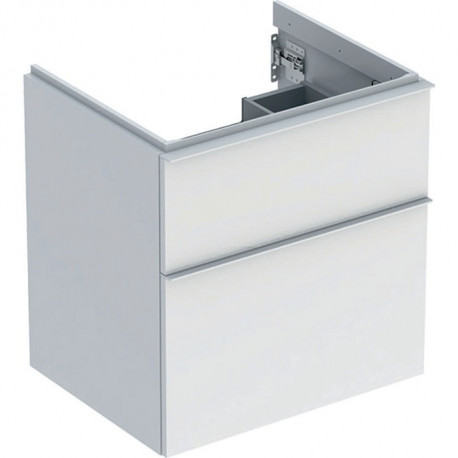 Geberit Waschtischunterschrank iCon 600x615x476mm we hochglanz/Griff we matt