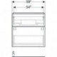 Geberit Waschtischunterschrank iCon 600x615x476mm weiß matt/Griff weiß matt