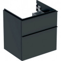 Geberit Waschtischunterschrank iCon 600x615x476mm lava matt/Griff lava matt
