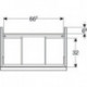 Geberit Waschtischunterschrank iCon 750x615x476mm Eiche/Griff lava matt