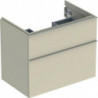 Geberit Waschtischunterschrank iCon 750x615x476mm sandgrau hochglanz/Griff s